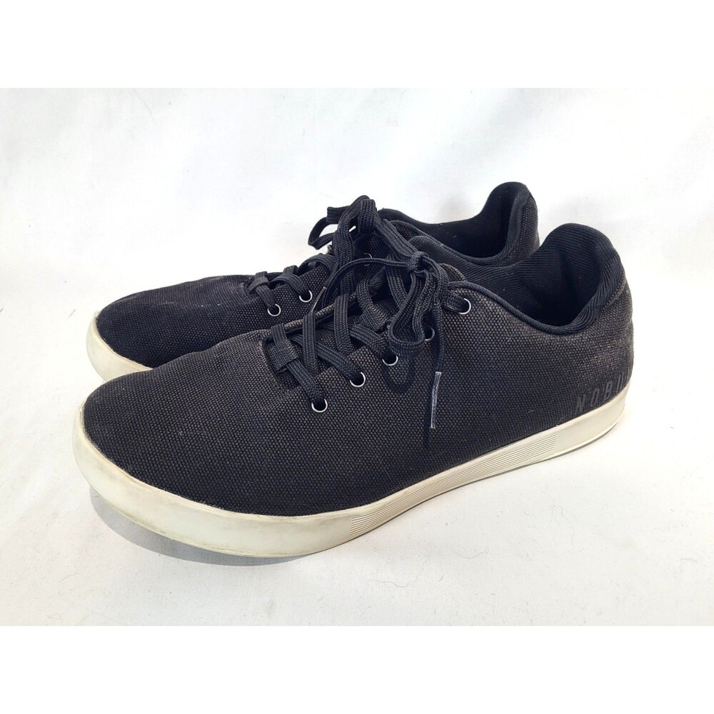 NOBULL Outwork Canvas Trainers Sneakers Mens 11 Womens 12.5 Black White